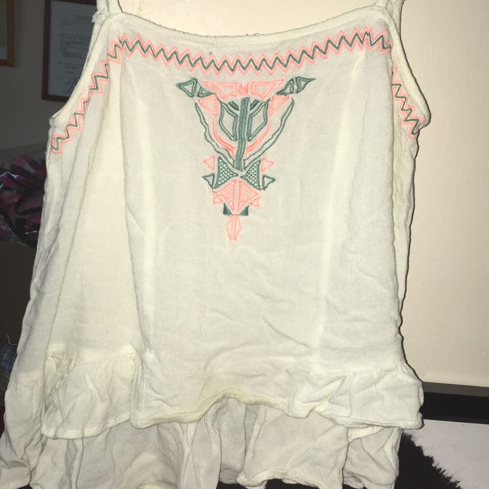 Off white tank top.